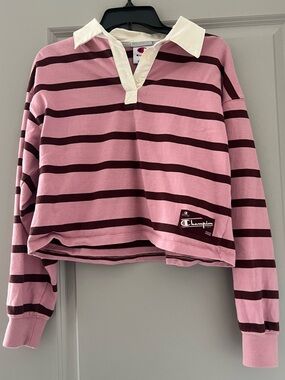 Champion striped long sleeve shirt - S
